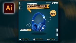 quotDay 20 Design Stunning Headphones  Adobe Illustrator Tutorial  30Day Challenge  Shahryar Ayubquot [upl. by Leggett598]