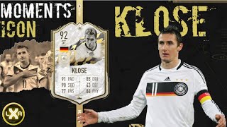 Kann der was MIROSLAV KLOSE 92 Moments Icon  Player Review  FIFA 22 Ultimate Team [upl. by Luht]