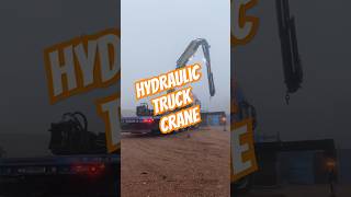 Volvo truck with hydraulic crane 😎 trucking lkw camion volvotrucks power job work hgv cdl [upl. by Candida]