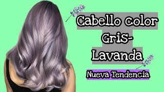 Tendencia cabello color Gris Lavanda  Ideal para cualquier edad y tono de piel [upl. by Nlycaj]