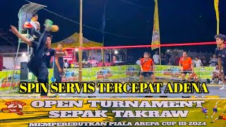 SPIN SERVIS TERCEPAT ADENA 🏆 ADENA Vs JBL 🏆 AREPA CUP III 2024 [upl. by Kata]