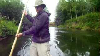 Canoe Poling and Paddling the LOise river France [upl. by Emeric630]