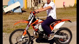 KTM 250 exc 2012  Test Drive [upl. by Nnalorac]