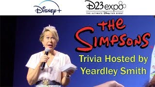 The Simpsons Trivia with Yeardley Smith at D23 Expo for Disney [upl. by Merrel702]