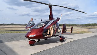 Cavalon Gyroplane Flight Demo buzz the hanger at 430 mark [upl. by Fridlund926]