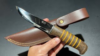 HELLE MORGON 2021 LIMITED EDITION  ยืม ด้ามไม้ Oak ใบ Triple Laminated Stainless Steel [upl. by Bully]