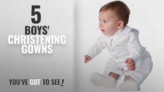 Top 10 Boys Christening Gowns 2018 Baby Boys Christening Outfit White [upl. by Antons]