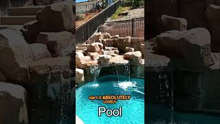 Stunning Faux Rock Pool amp Relaxing Grotto in Backyard [upl. by Haleehs]