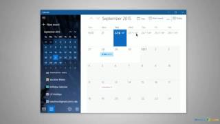 Using the Calendar in Windows 10 [upl. by Neils]