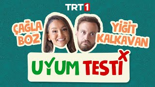 Çağla Boz ve Yiğit Kalkavan Uyum Testi Sorularını Yanıtladı KendiDusenAglamazTRT [upl. by Nahtanohj]