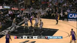 Marco Belinelli vs Los Angeles Lakers  Mar 14th 2014 [upl. by Reider]