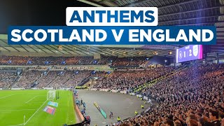 SPINE TINGLING National Anthems  SCOTLAND 13 ENGLAND  150th Anniversary Heritage Match [upl. by Atniuq]