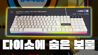 5000원짜리 다이소 키보드는 과연 성능이 어떨까  다이소 키보드 리뷰 [upl. by Gilbart]