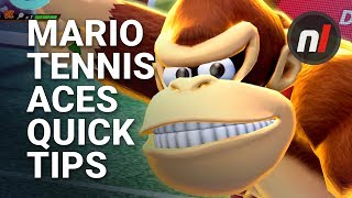 Mario Tennis Aces Strategy  5 Quick Tips to Get Good [upl. by Eetnod]