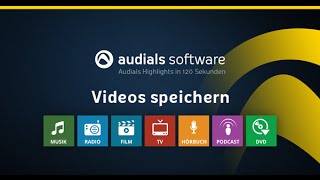 Audials 2016 in 120 Sekunden Videos von VideoStreamingDiensten speichern [upl. by Nrubliw]