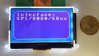 128x64 LCD COG  ST7565  Interface SPI  68xx  8080 [upl. by Ramu]