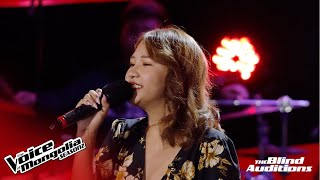 DorjpagmaB  quotAlmost Is Never Enough quot  Blind Audition  The Voice of Mongolia S2 [upl. by Cheatham]