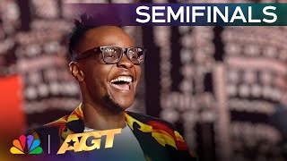 Learnmore Jonasi HILARIOUSLY Describes American Culture  Semifinals  AGT 2024 [upl. by Brookhouse]