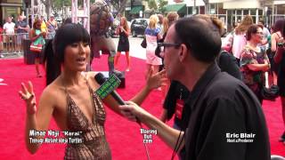 MINAE NOJI talks Make Up with Eric Blair TAMNT Red Carpet [upl. by Duarte]