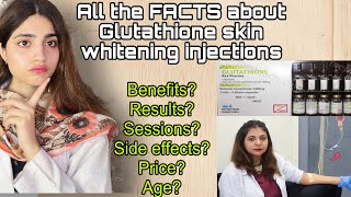 Glutathione Skin Whitening Injections  Detailed Review by Dr  whitening injections before amp after [upl. by Naujled]