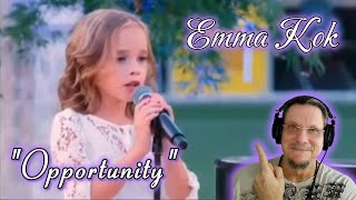 Emma Kok  Opportunity Sia cover  First Time Reacting To Oh she melted my heart [upl. by Akemot]