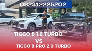 TIGGO 8 16 TURBO VS TIGGO 8 PRO 20 TURBO [upl. by Litnahs802]