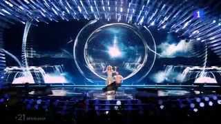 Eurovisión 2015  Edurne canta Amanecer [upl. by Rehpotsihc]