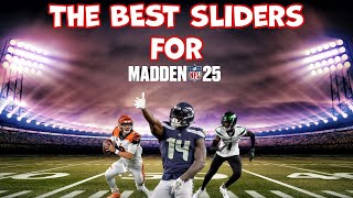 These are the BEST sliders for Madden 25 outdated [upl. by Lleihsad]