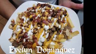 Como hacer Papas Fritas Locas Papas con 4 Carnes [upl. by Queston]