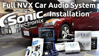 Car Audio Installation  2008 Nissan Altima Full NVX System  Speakers Subs  more [upl. by Oringa60]