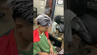 highlight white x mohawk highlights mohawk barbershop [upl. by Queenie]