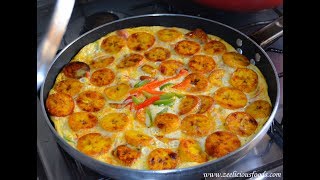 HOW TO MAKE PLANTAIN AND EGG FRITTATA  ZEELICIOUS FOODS [upl. by Elberta]