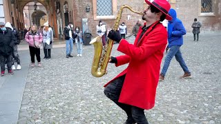 BAD HABITS  Ed Sheeran  STREET SAX PERFORMANCE by Daniele Vitale [upl. by Chlores]