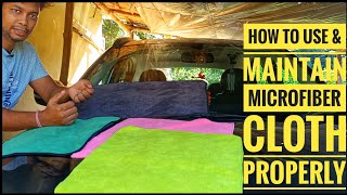 How to Use and maintain Microfiber cloth on car  How to wash dry microfiber cloth [upl. by Sylera]