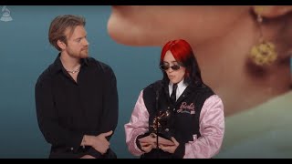 BILLIE EILISH Wins Song Of The Year For quotWHAT WAS I MADE FORquot  2024 GRAMMYs Acceptance Speech [upl. by Combs]