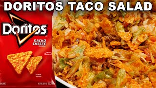 Doritos Taco Salad Recipe  How To Make Taco Salad with Doritos [upl. by Yrek]