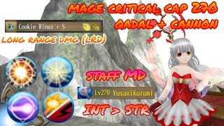 toram online  qadal mage critical LRD build cap 270 INT STR magic cannon  nemesis  yusagi [upl. by Ahsenid]