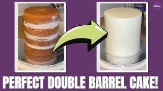 Updated DOUBLE BARREL Cake Tutorial [upl. by Roth]