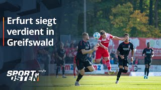 Uzun und Lerche schießen Erfurt zum Erfolg in Greifswald  Sport im Osten  MDR [upl. by Linnie]