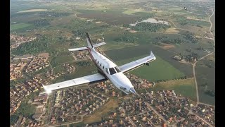 MSFS 2020  TBM 930  mit der Turboprop in zehn Minuten von Schweden nach Dänemark  Tutorial [upl. by Eladnek]