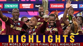 England Vs West Indies T20 World Cup 2016 Final  Full Highlights [upl. by Aitnwahs]