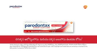 Parodontax toothpaste for healthy gums and strong teeth Telugu [upl. by Nyladnar]