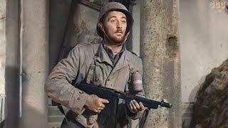 Action War  Story of GI Joe 1945  Robert Mitchum  Colorized movie  subtitles [upl. by Inavihs]