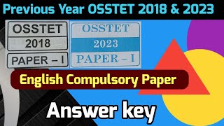 🔴 Compulsory English Paper Osstet 2023 amp 2018 Previous Year Paper TGT Arts DigitalLearningPortal [upl. by Natan938]