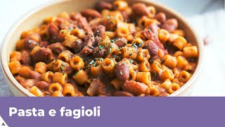 PASTA E FAGIOLI Ricetta classica [upl. by Hallutama]