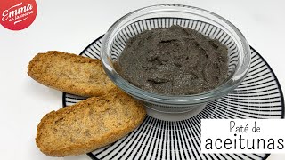 PATÉ de ACEITUNAS NEGRAS  Receta muy fácil y rápida [upl. by Rupert]