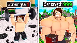 Upgrading To Be The STRONGEST MAN In ROBLOX [upl. by Erdnaxela]