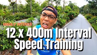 12 Sets Of 400m Intervals  Speed Training  400m Run Repeats [upl. by Alie651]