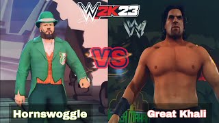 The Great Khali Vs Hornswoggle  Massive Match [upl. by Siednarb]