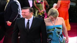 Ricky Gervais Fashion Snapshot Golden Globes 2009 [upl. by Ramberg631]